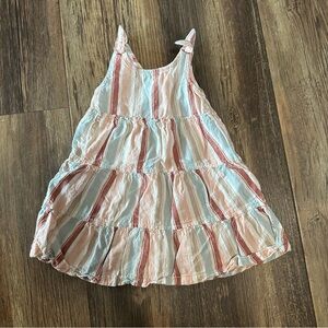 Little Co by Lauren Conrad striped baby girl sun dress size 9 mo BOHO
